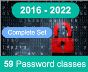 The complete 2016 – 2022 Password Set